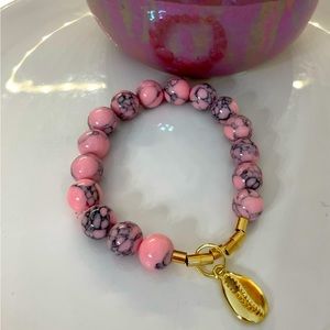 Pink Howlite bracelet